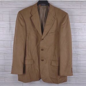 Marco Carelli Tan Supra Suede Suit Coat Blazer Men's 43R EUC